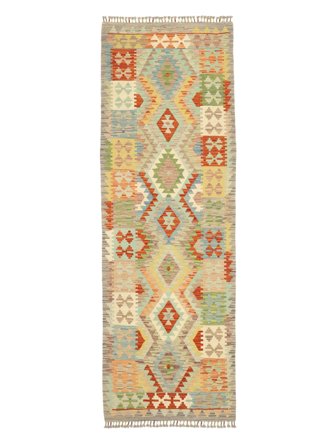 Mały Kilim Afgan Old Style Dywan 80X246 Wełna