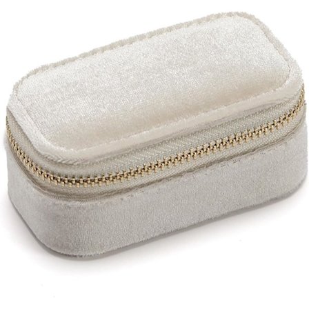 Smykkeæske til piger plys velour lille rejse smykkeæske arrangør til halskæder ringe øreringe halskæde armbånd rejse smykke arrangør