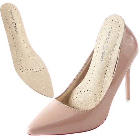 Inläggssulor i läder med 5D-stötdämpning För komfort hela dagen