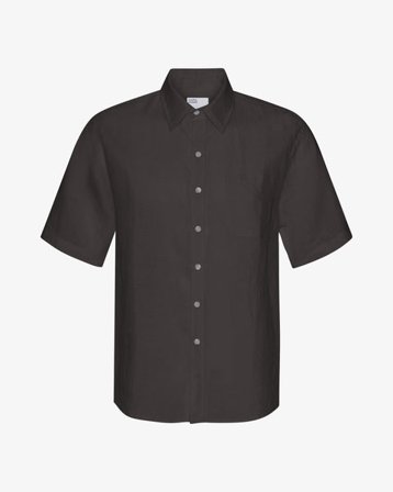 Linen SS Shirt - Lava Grey - Male - S