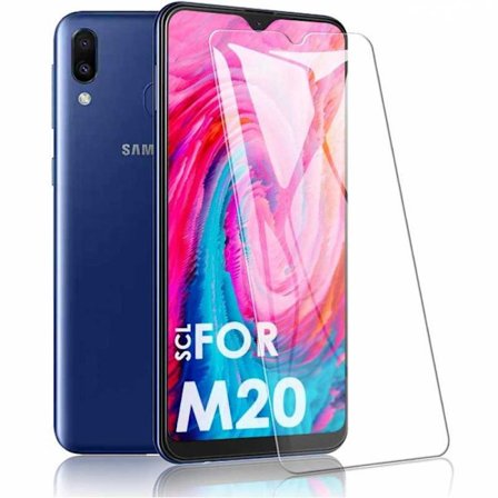 2-PACK Samsung M20 Hærdet glas 0,26mm 2,5D 9H
