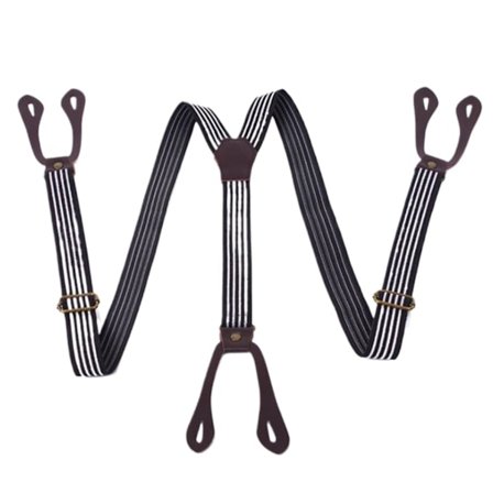 Seler til mænd Herreseler Y-ryg Justerbart vintage buksebælte til mænd og kvinder