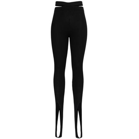 Andrea Adamo Leggings Sort, Dame