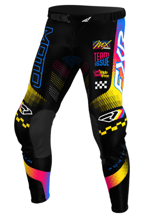 Pantaloni Cross FXR Podium Gladiator 26 Nero/Blu/Razz 32