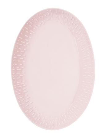 Confetti Oval Dish W/Relief 1 Pcs. Giftbox Home Tableware Serving Dishes Serving Platters Pink Aida
