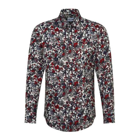 Seidensticker Business Shirt Slim , Rood , Heren , Maat: 2XL