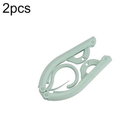 2 kpl Taitettava Matkavaatteiden Järjestäjä Henkari Teline Vaatekaappi Kuivausteline (sininen)