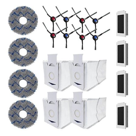 For T30 Pro Omni, T30 PRO MAX Robotstøvsuger Reservedeler, Hepa Filter Sidebørster Moppeputer