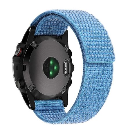 Ommeltu kellon ranneke Garmin Tactix 7 Pro/Fenix 7X/Fenix 6X Pro 26mm, säädettävä nylonlenkki