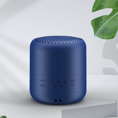 Vattentät högtalare, Bluetooth trådlöst kort, mobiltelefonsamtal, ministeo, subwoofer med hög volym (blå)
