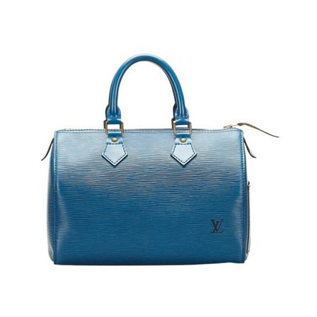 Louis Vuitton Vintage Pre-owned Louis Vuitton Epi Speedy 25 blå, Dam Vintage Väskor, Dam, Storlek: ONE SIZE