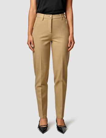 Shaping New Tomorrow - Dame - Tapered Essential Women Pants - Caramel - 32/32