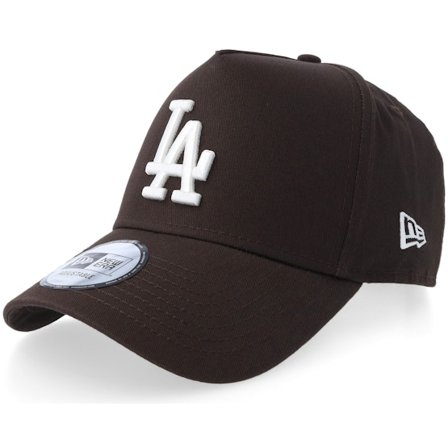 New Era - MLB Marron adjustable Casquette - Los Angeles Dodgers Side Patch Brown A-frame Adjustable @ Hatstore