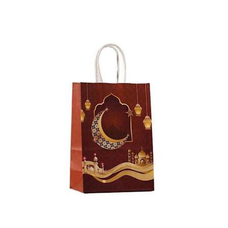 6 st Eid Mubarak Presentpåsar Godis Keks Påse STYLE 7 STYLE 7