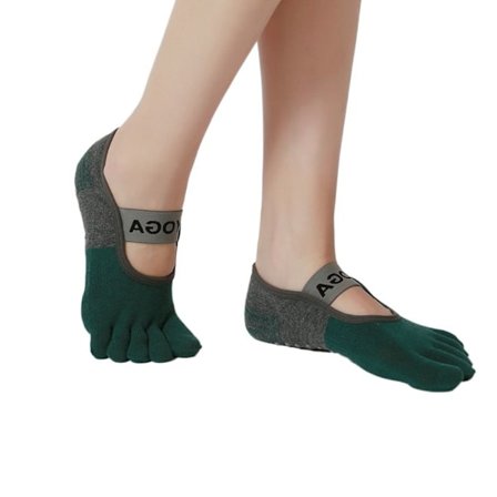 Yoga Sokker Fem Tå Sokker GRØN