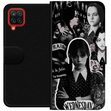 Samsung Galaxy A12 Plånboksfodral Wednesday Addams