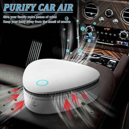 Mini Ozonrenare, Luftfräschare, Intelligent Luktborttagare, Mini Genie Luftrenare för Hem, Bil, Kylskåp, Skoskåp