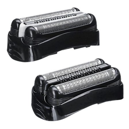2 STK 21B/32B Barbermaskine Udskiftningshoved Knivnet Membran til Braun Series 3 Elektriske Barbermaskiner 3 301S 310S 320S 330S 340S