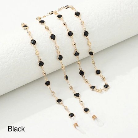 Glasögonkedja Glasögonsnodd SVART svart