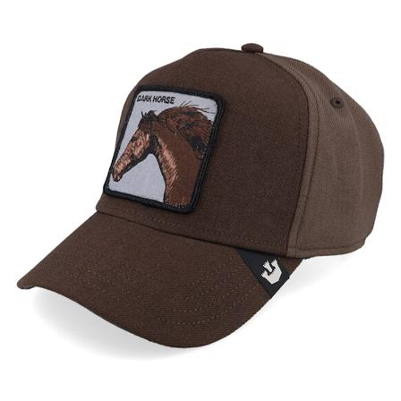 Goorin Bros. - Brun adjustable Keps - Dark Horse Field 100 All Over Wool Brown A-Frame Adjustable @ Hatstore