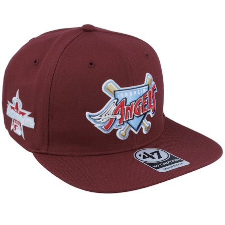 47 Brand - MLB Rouge snapback Casquette - Hatstore Exclusive x Los Angeles Angels Asg Dark Maroon Snapback @ Hatstore