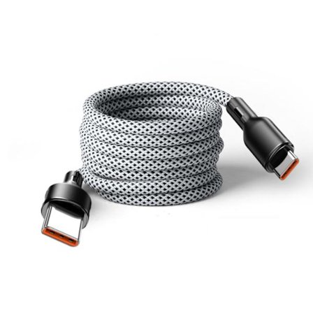 Ny MagnoLoop – Smart Magnetisk Laddkabel Vit USB-C USB-C Vit