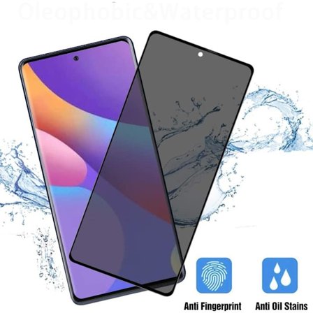 2-PAK Samsung Galaxy S21 Skærmbeskyttelse Anti-Spy 3D 0,3mm