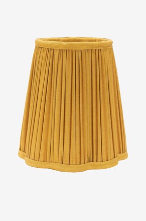 Jotex - Lampeskjerm Siv Plissé 20 cm Sennep - Kjøp Lampeskjermer hos Jotex