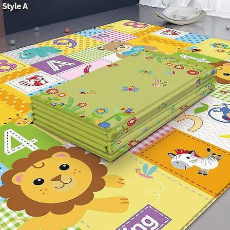 Foldable Baby Play Mat Puzzle Kids Early Education Climbing Mat 180*100cm (Type A)