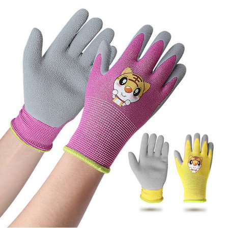 2 Hagehansker for barn - 2 par hage- og gjør-det-selv-hansker - Skjærefrie hansker - For små og delikate hender