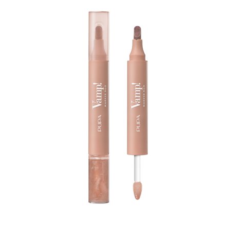 Pupa Vamp! Marker Duo WATERY NUDE - Rossetto