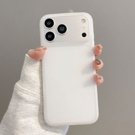 iPhone 17 / 17 Pro / 17 Air / 17 Pro Max Matt TPU Mobilskal – Stötsäkert Mjukt Silikon, Hemmabruk Edition*17PROMAX*genomskinligt vit