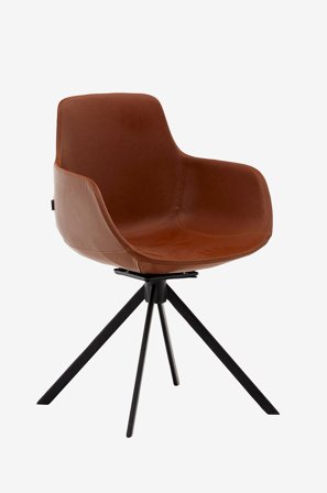 Kave Home - Spisestol - tissiana 2-pakning - Brun - Stoler - Fra Homeroom