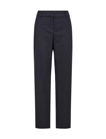 Sc-Isabelle Bottoms Trousers Straight Leg Navy Soyaconcept