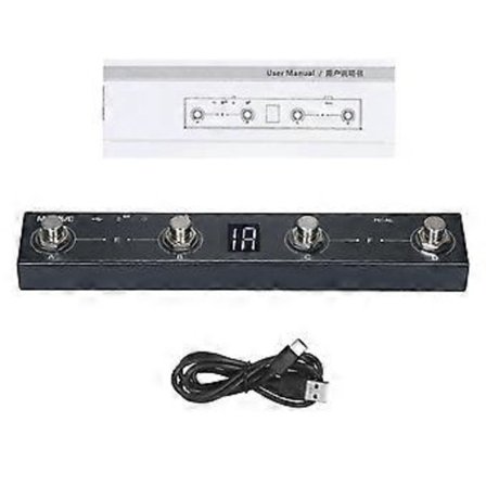 M-VAVE Chocolate BT Trådløs MIDI-kontroller Oppladbar 4 Knapper Bærbar MIDI Fotkontroller Pedal APP-kontroll