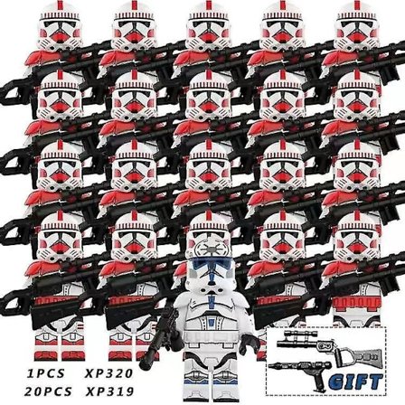 21pcs Fit Compatible Lego Star Wars Clone Troopers Kids Gifts Toys