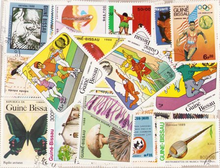 Guinea-Bissau - 250 forskellige - Stemplet