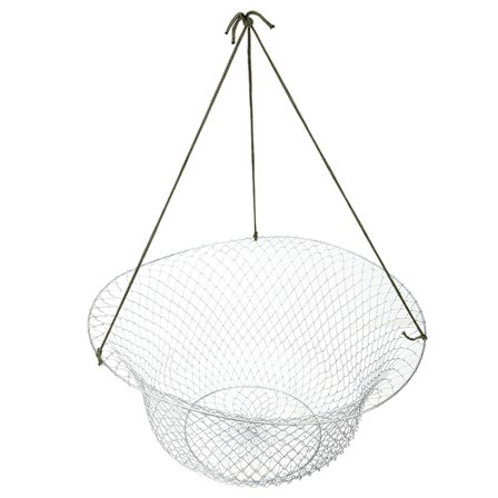 Foldbar ståltråd fiskenet agn Rejeburet Krabbe Hummer fangstnet til ferskvand udendørs fiskeudstyr