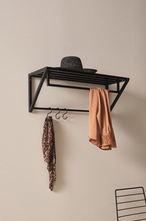 Jotex - Hattehylle Black mdf / metall - PRESTON - Kjøp Hattehylle hos Jotex