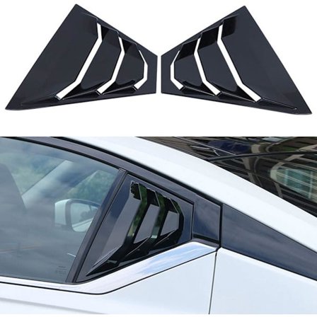 2-pack ABS Racing Style Bakre Sidofönster Louver Vent Galler För