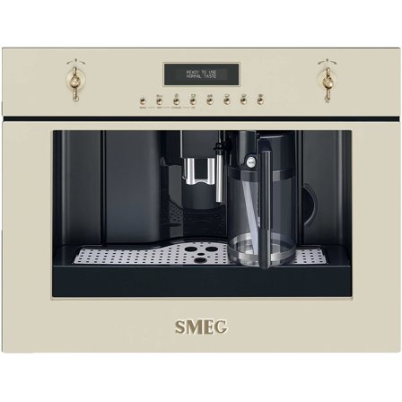Smeg Innebygget kaffemaskin 60 cm creme - Kjøp kaffemaskin hos Bakeren og Kokken