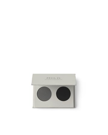 MIILD Natural Mineral Eyeshadow Duo Black Gloomy, Makeup, Øjne, Øjenskygge
