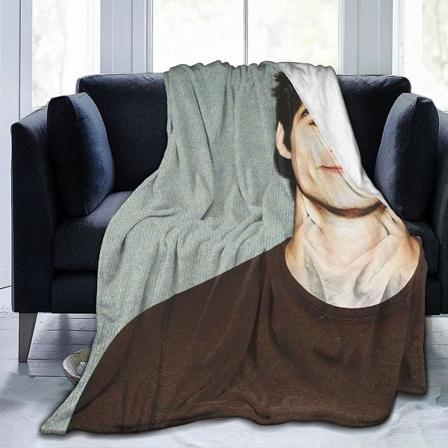 Dylan O'brien Filt Ultramjuk flanellfilt 3d- print Fluffig plyschfilt Sängdekoration Sängfilt för vardagsrumsrum Sovrumsinredning (3 storlekar) 
