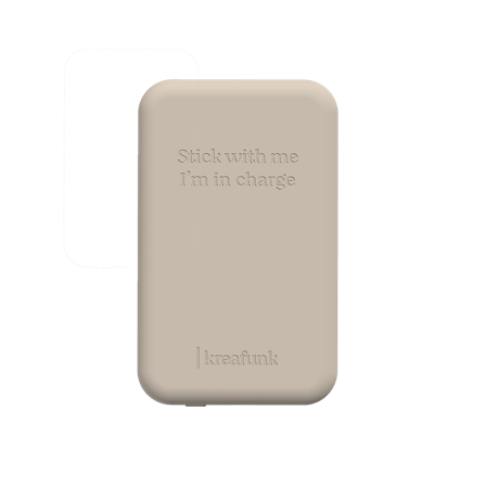 KREAFUNK - toCHARGE Qi - Ivory Sand Powerbank