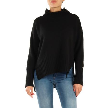 Alpha Studio, Turtlenecks Czarny, Kobieta, Rozmiar: M