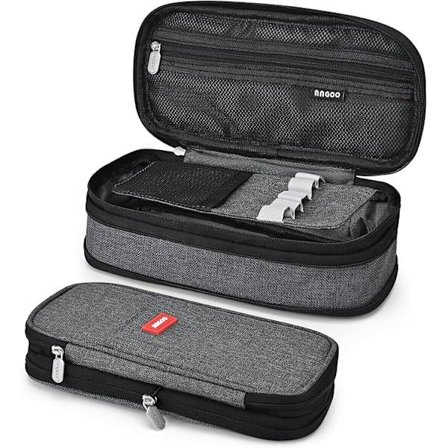 Expanderbart pennfodral för skolan, pennväska med stor kapacitet, skolmaterialorganisatör, sminkväska