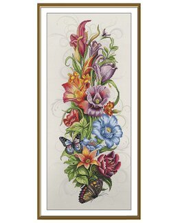 Broderipakke Bilde Sommerblomster - Nova Sloboda