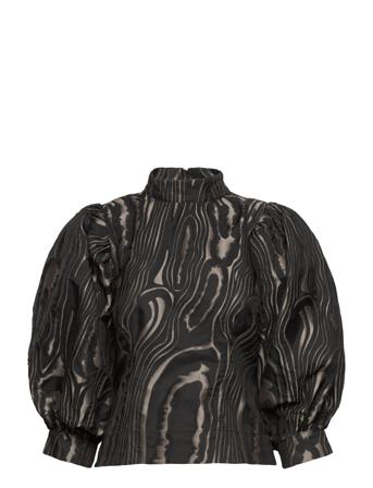 Cmweldon-Blouse Blus Långärmad Svart Copenhagen Muse