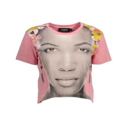 Desigual T-Shirts rosa, Dam, Dam, Storlek: M