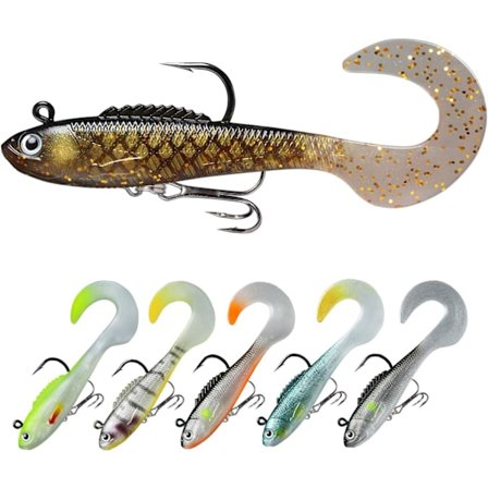 Pike Trout Lokker Forhåndsmontert Ultra Skarpe BKK/VMC Kroker Bass Jig Kunstige Lokker Egnet for Saltvann og Ferskvannsfiskeutstyr